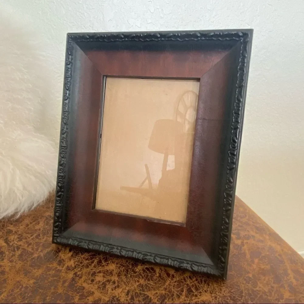 Ornate Picture Frames Traditional Antique Look Brown Black Photo Frame SET OF 2